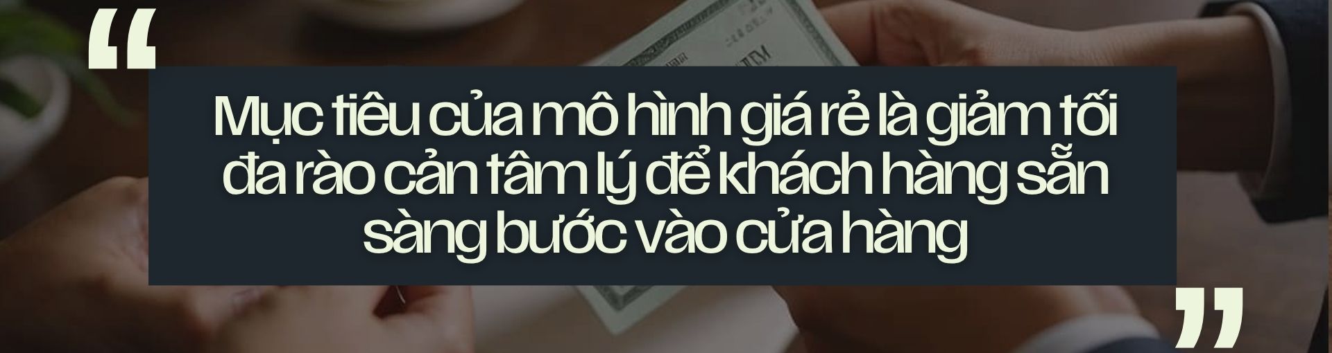 mô hình giá rẻ