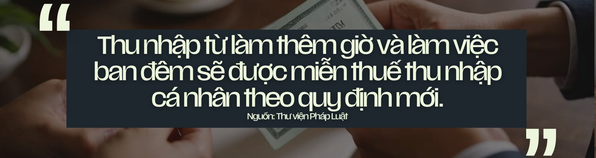 miễn thuế làm thêm giờ