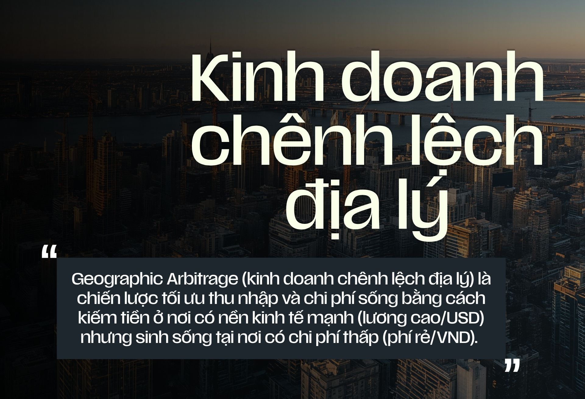 kinh doanh chênh lệch địa lý