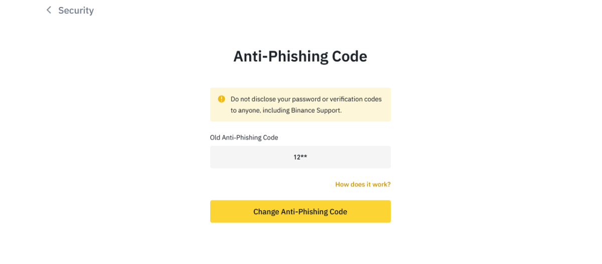 anti phishing code set