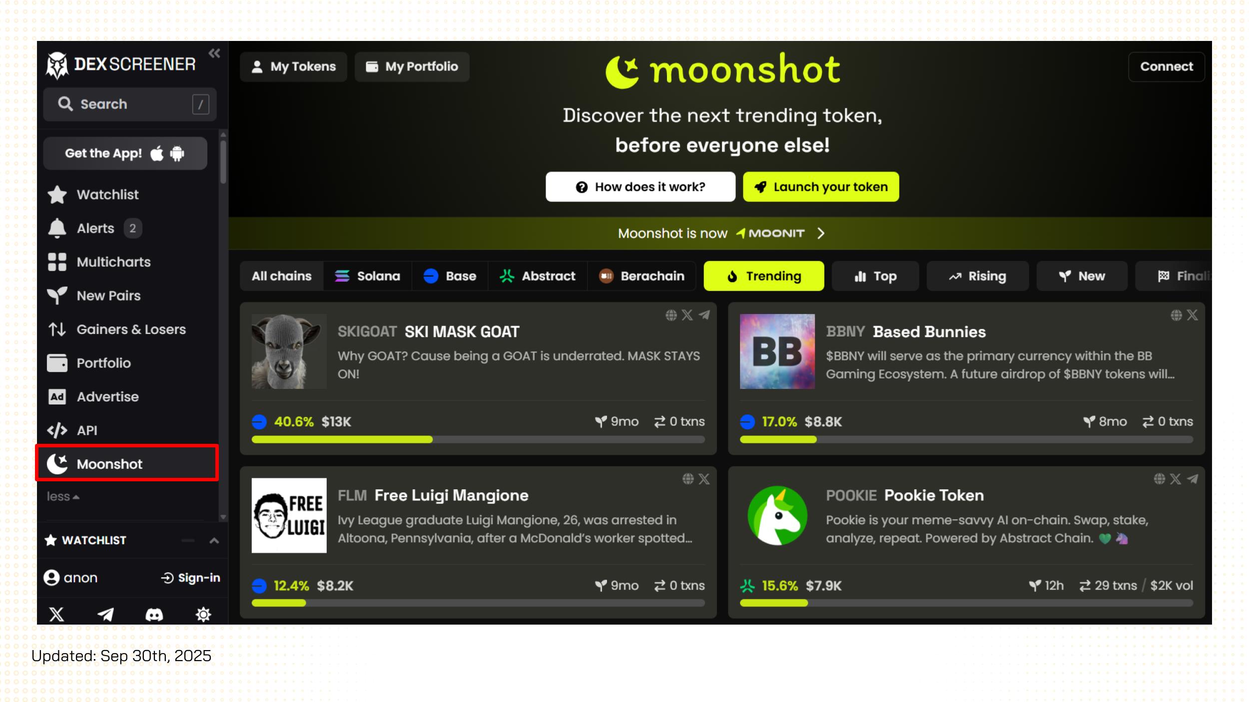 moonshot dexscreener