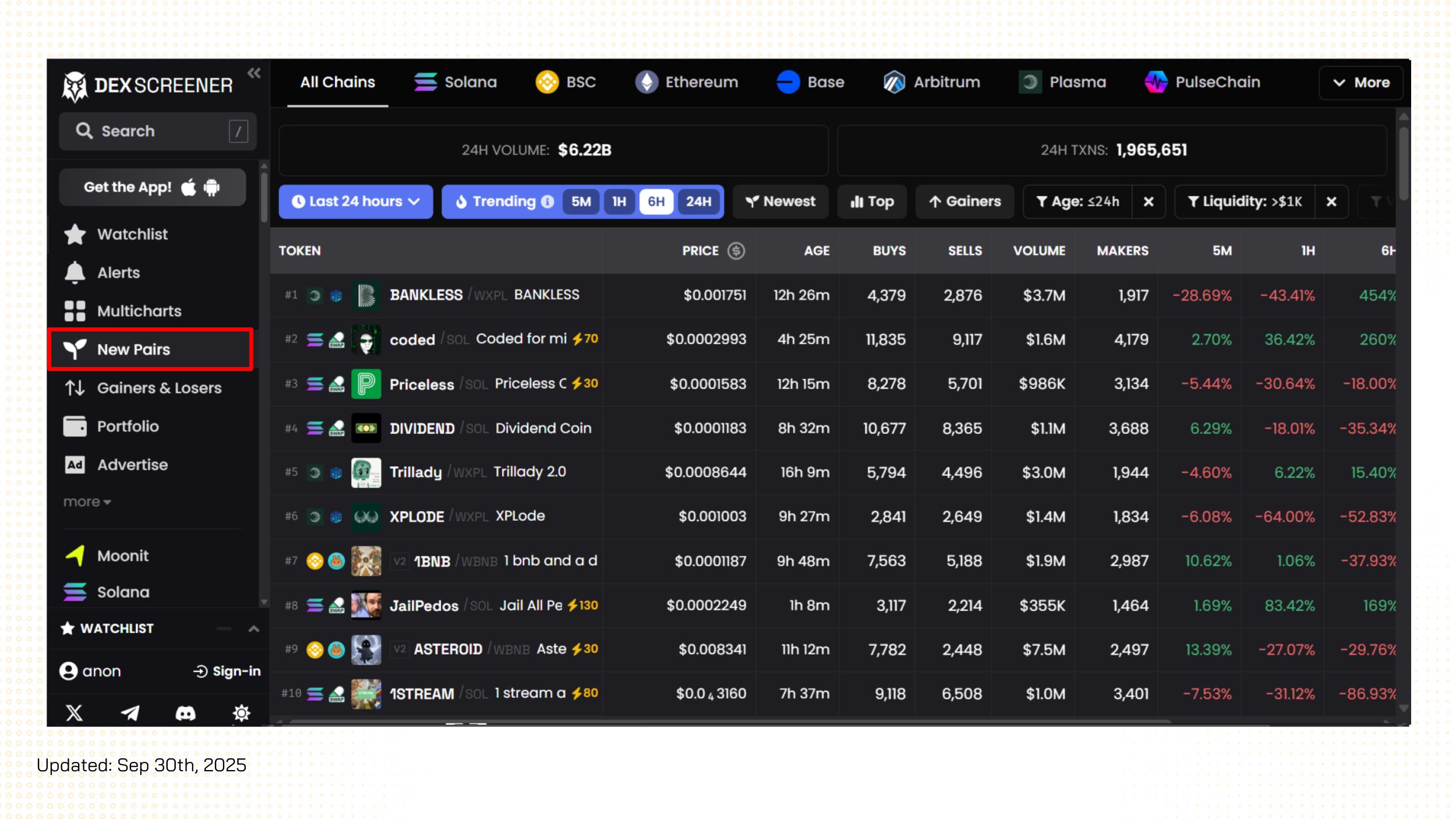 dexscreener crypto