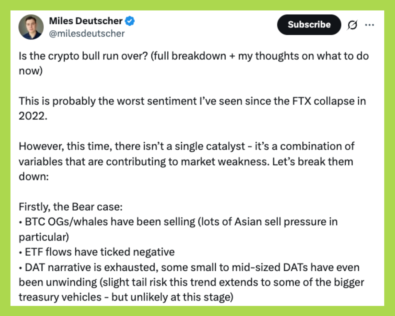 thị trường crypto 11/2025