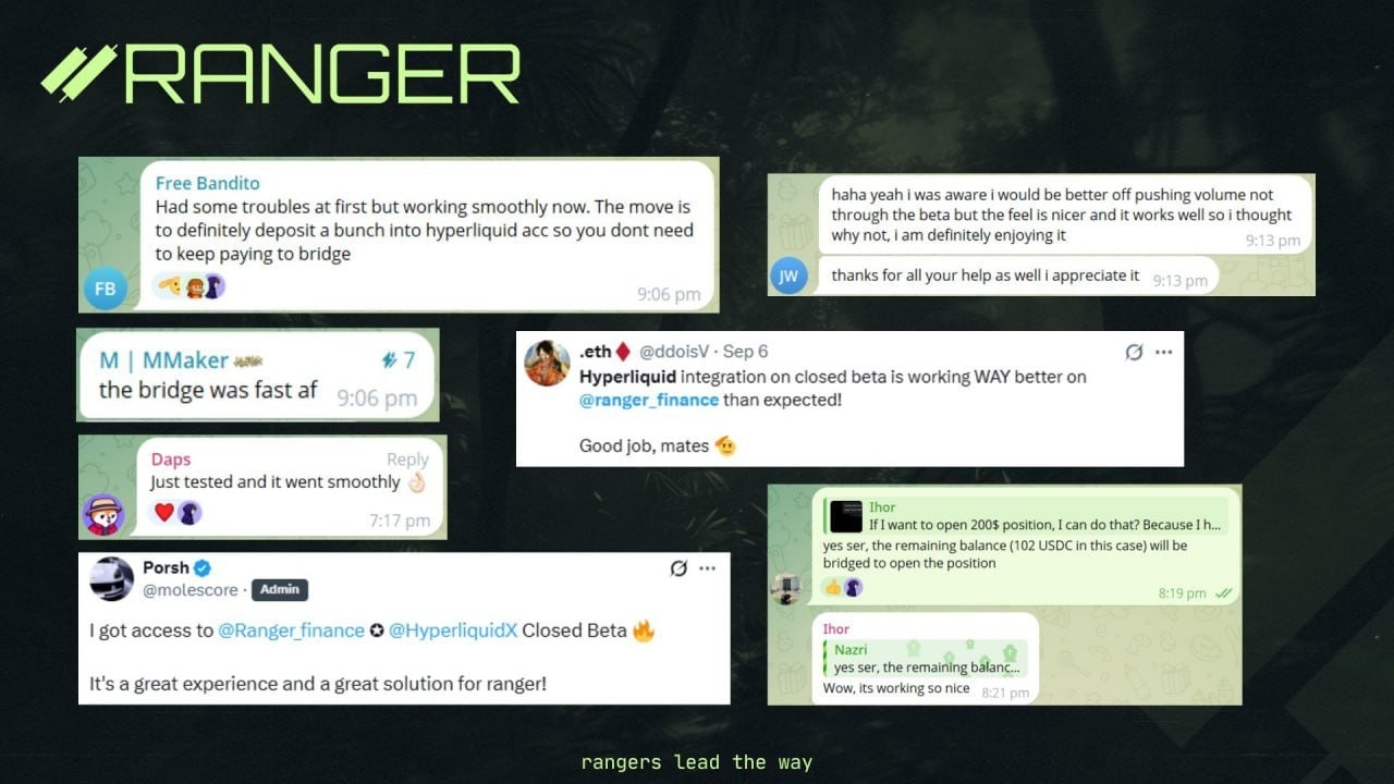 telegram feedback ranger