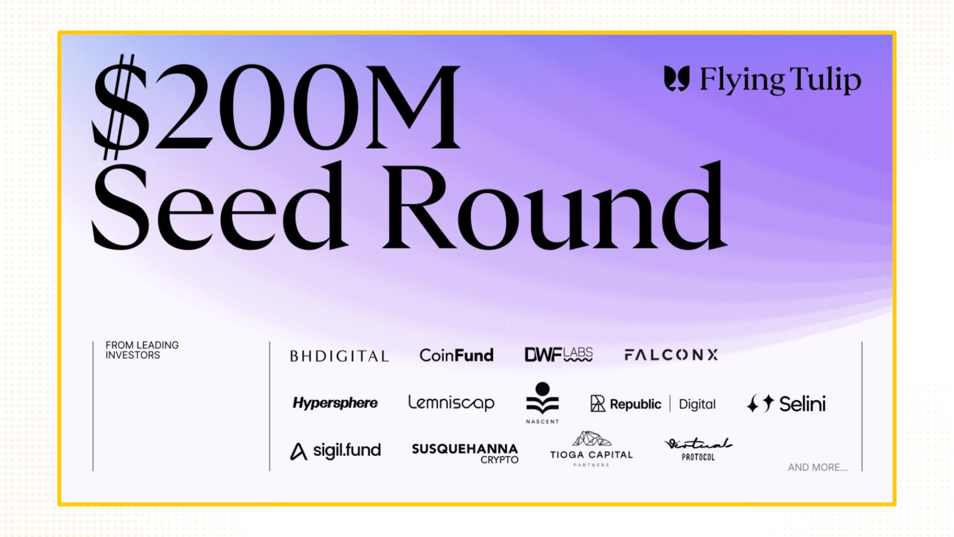 flying tulip fundraising