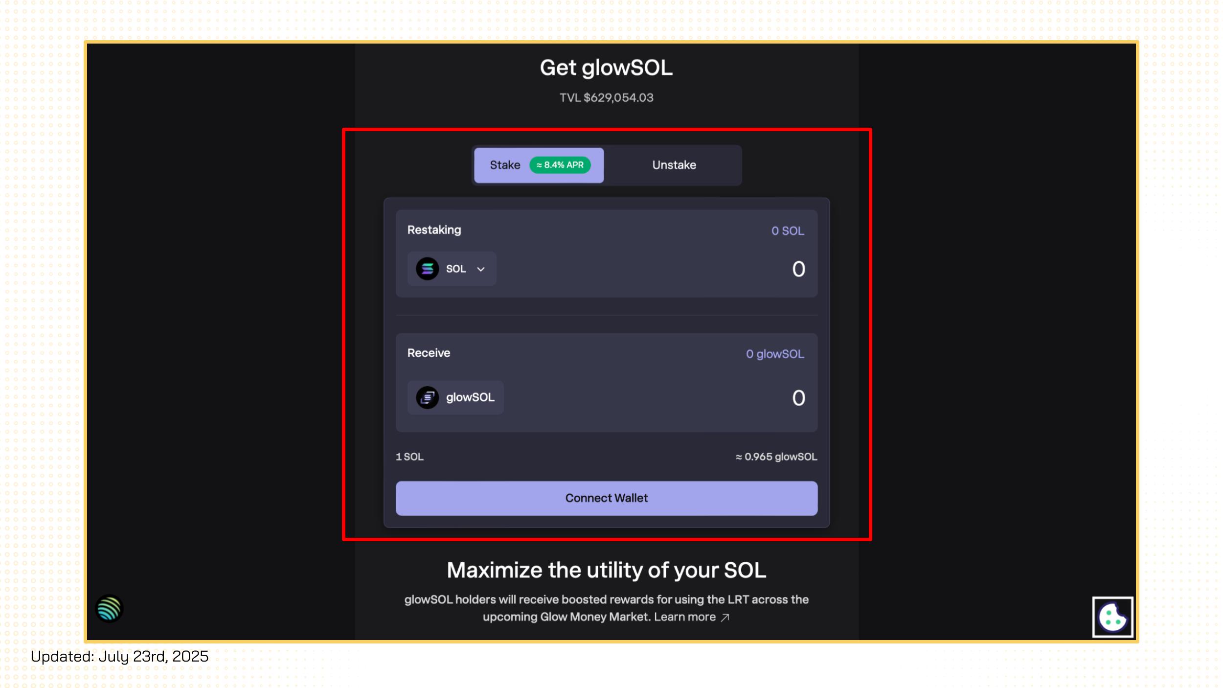 glow finance restaking