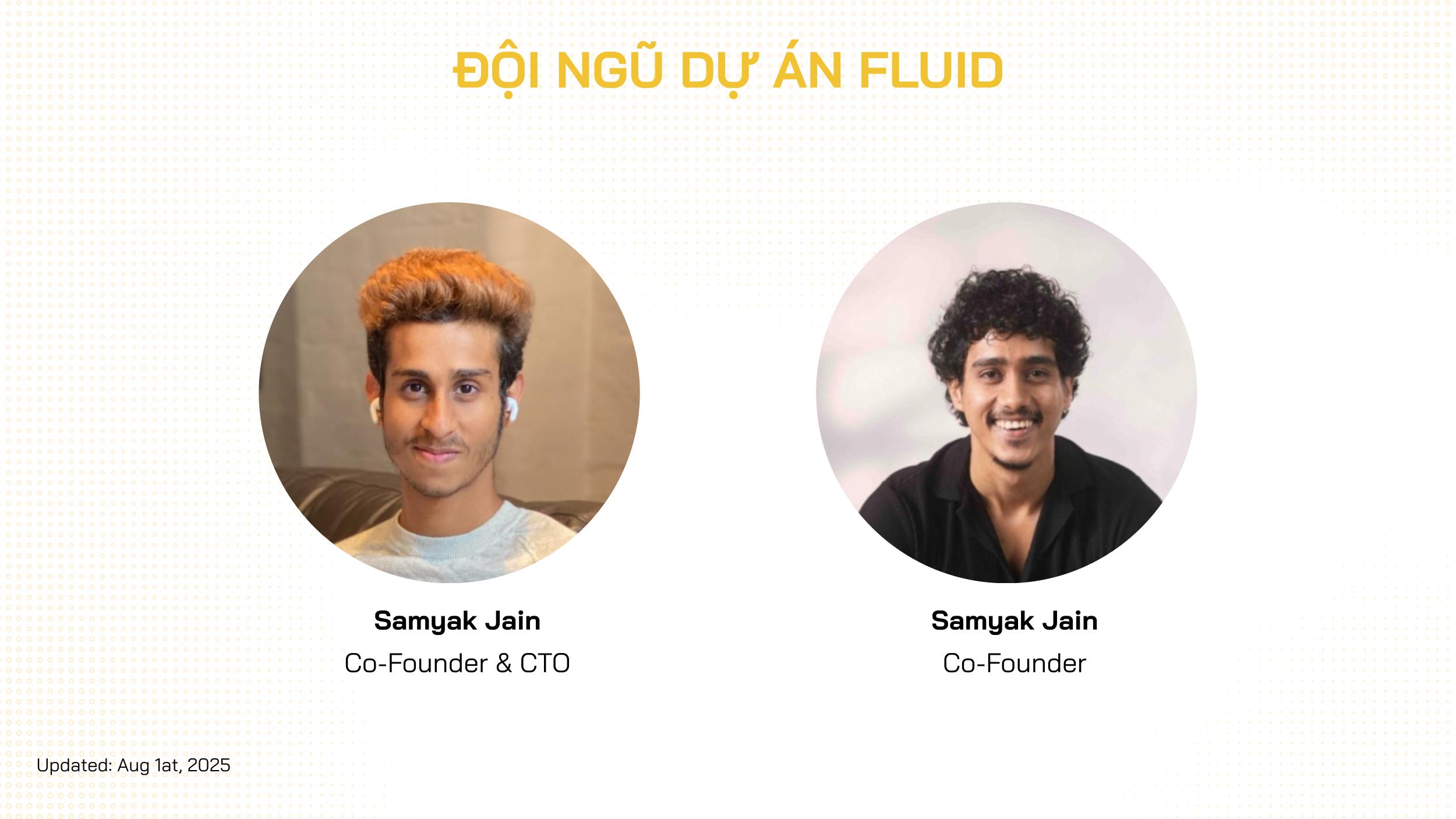 đội ngũ dự án fluid