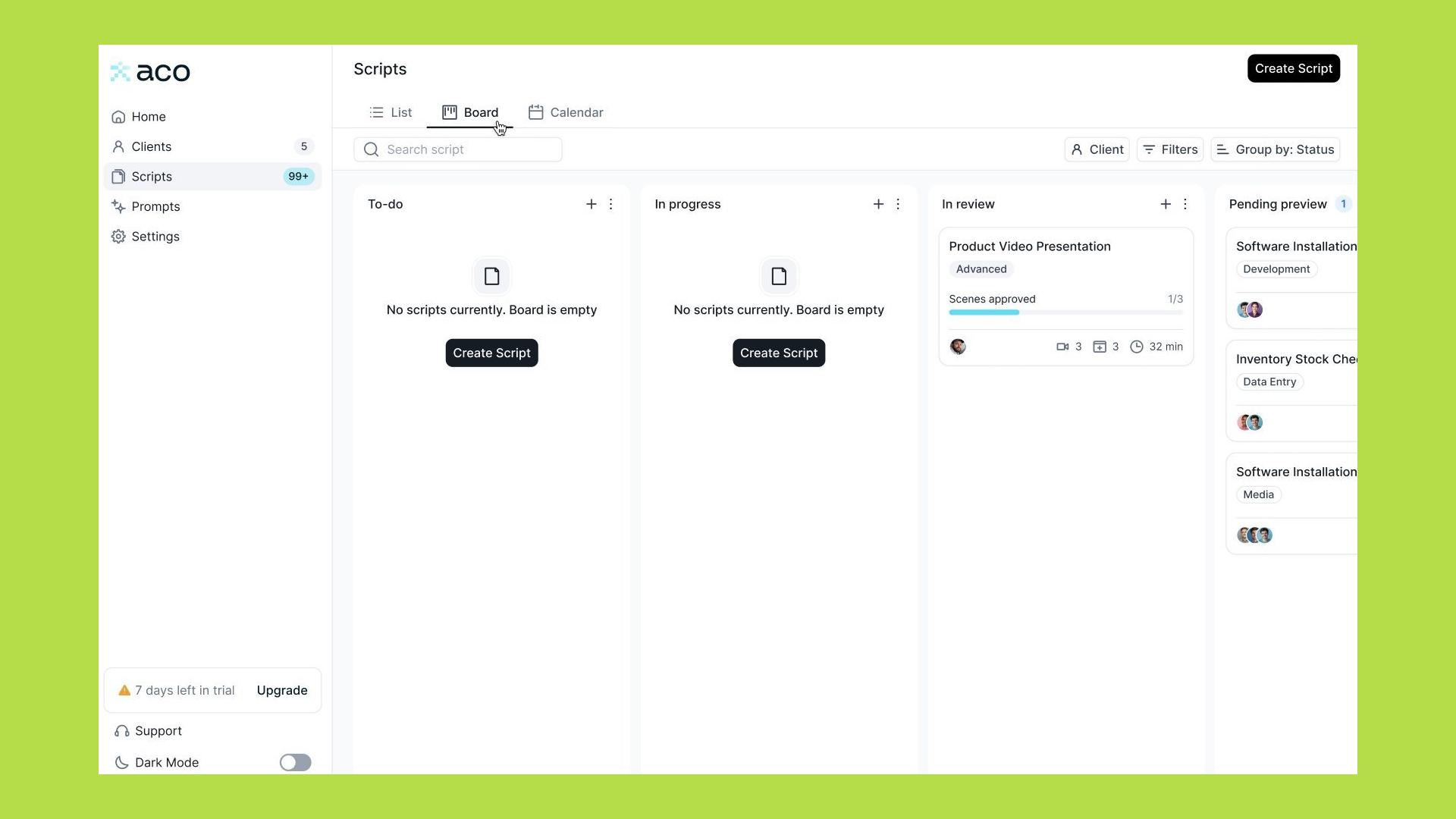 hoạt động của acolyt
