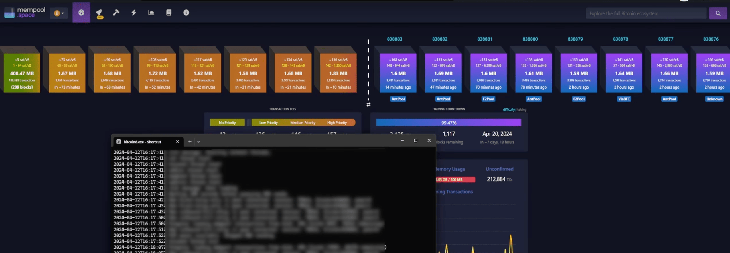 giao diện mempool