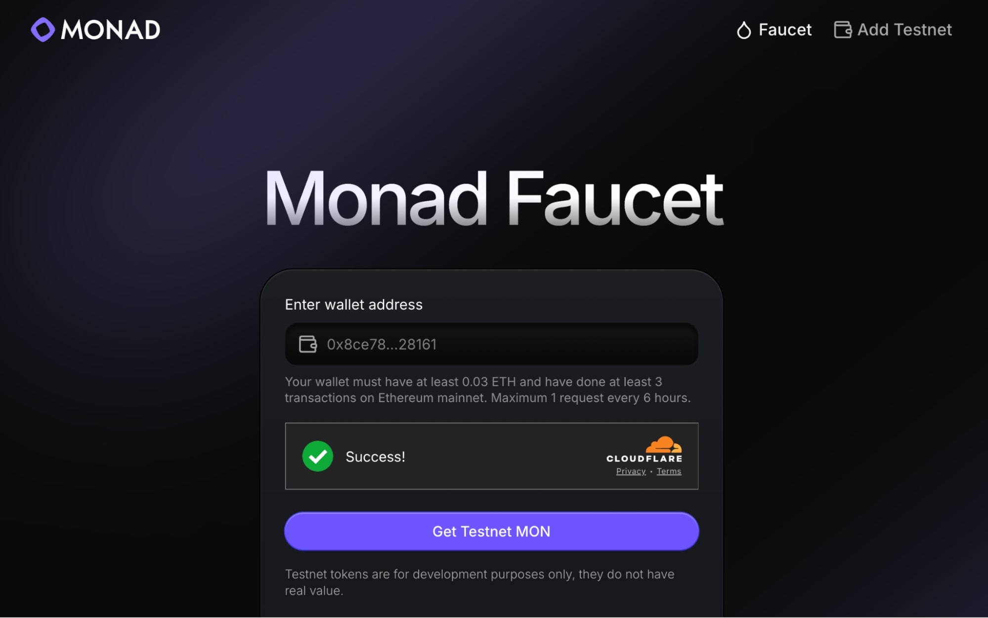 monad mon faucet