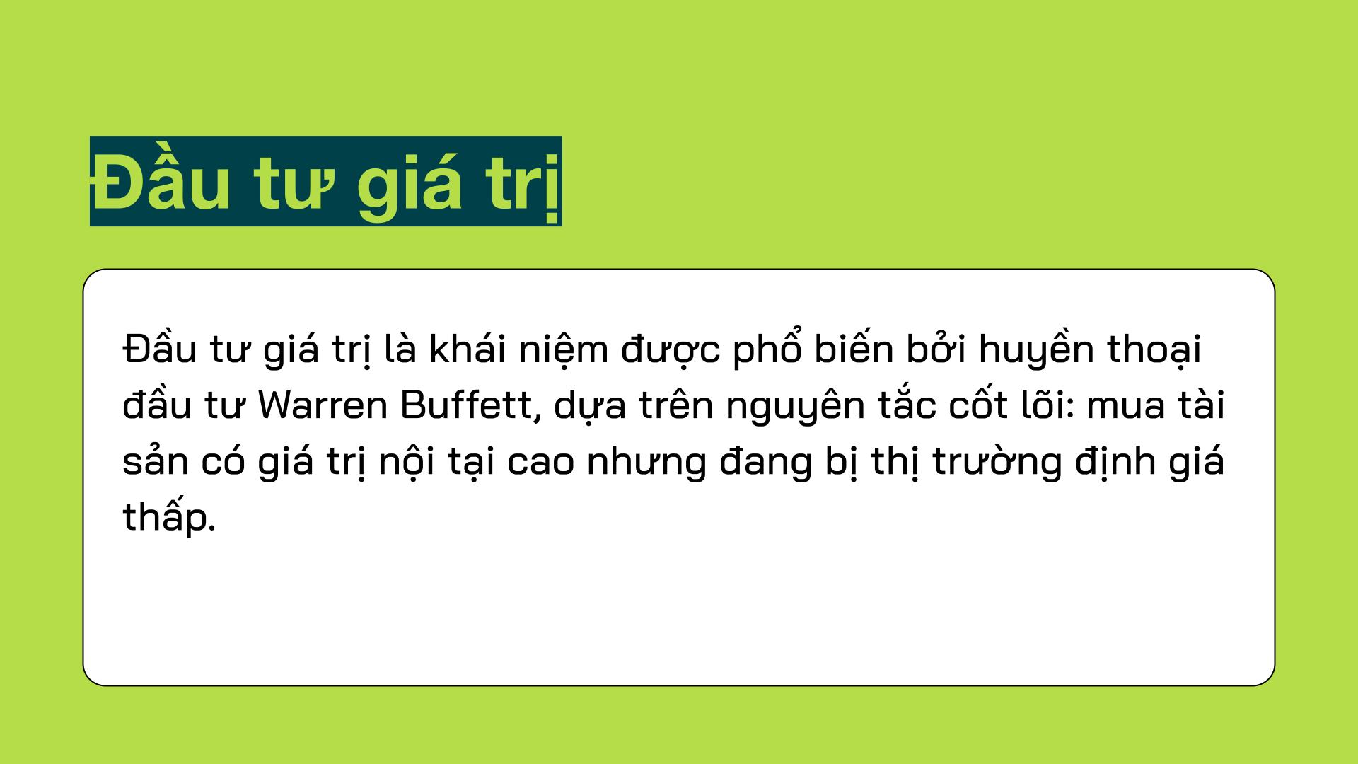 đầu tư giá trị là gì
