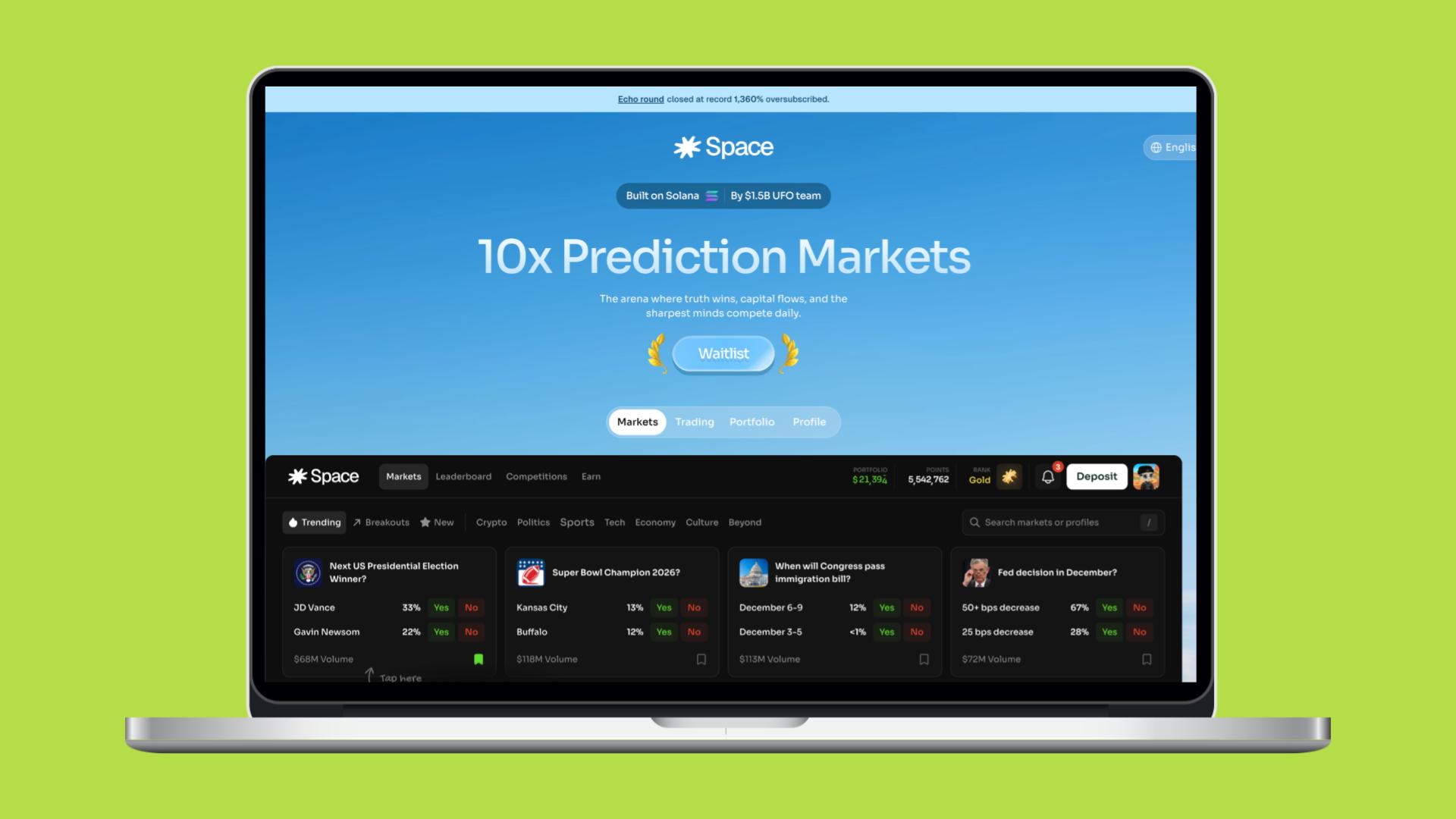space prediction market