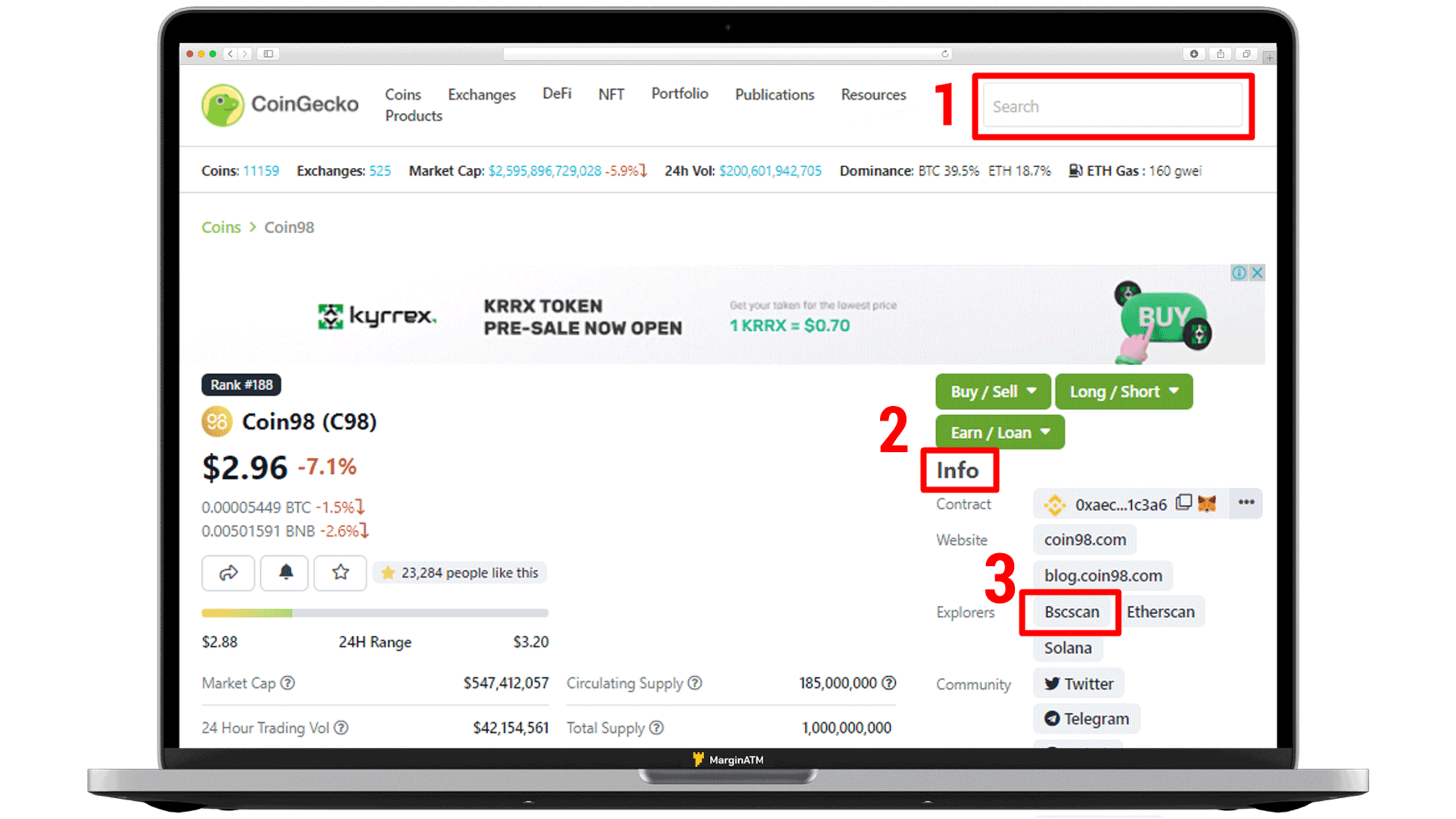 xem thông tin token