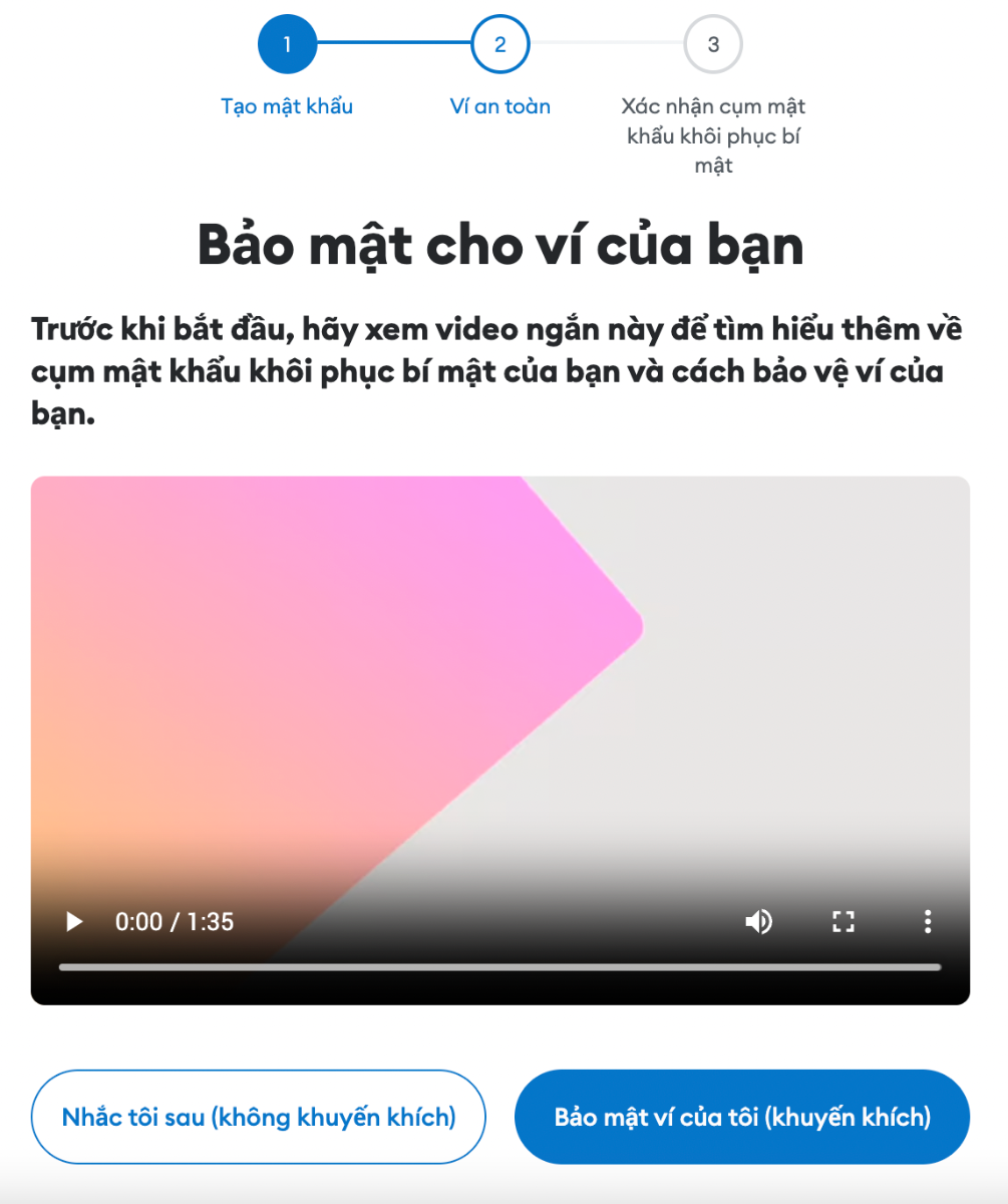 video hướng dẫn bảo mật ví metamask