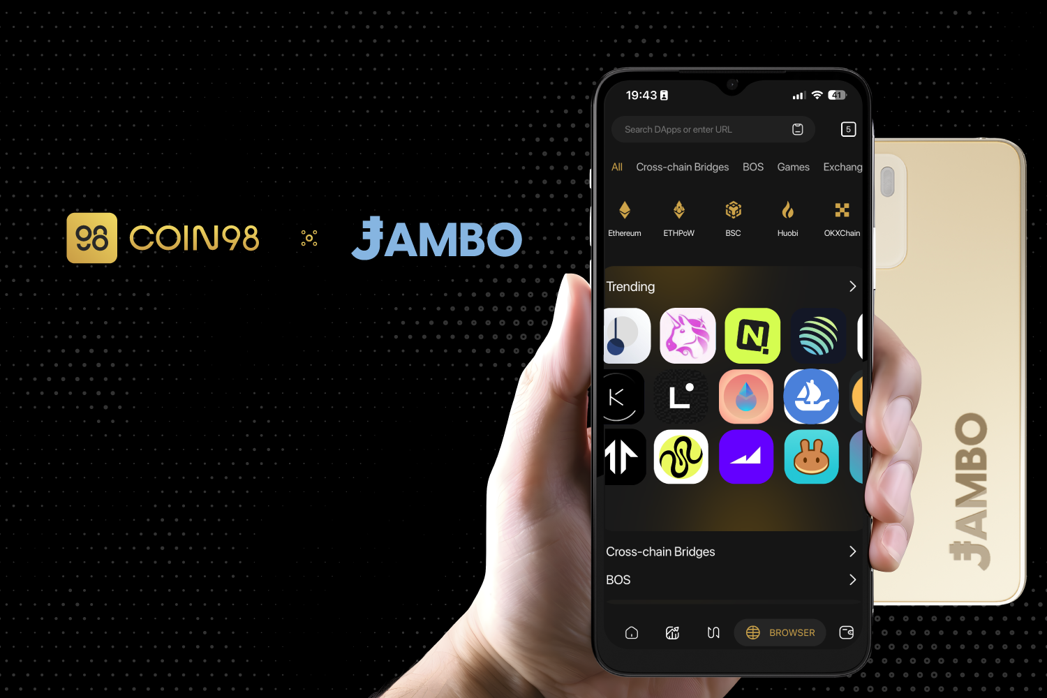 Coin98 Super Wallet sẽ tích hợp trên JamboPhone